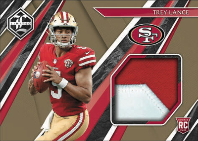 Rookie Jumbo Jersey Gold Trey Lance MOCK UP