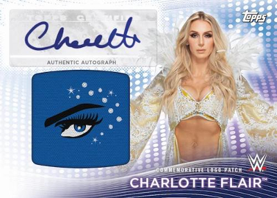 Superstar Logo Patch Relic Auto Charlotte Flair MOCK UP