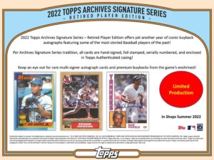 2022 Topps Archives Signature Series Active Players