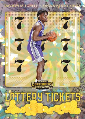Lottery Ticket Cracked Ice Davion Mitchell MOCK UP Lottery Ticket Cracked Ice Davion Mitchell MOCK UP