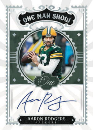 One Man Show Auto Aaron Rodgers MOCK UP