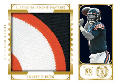 Substantial Rookie Swatches Justin Fields MOCK UP