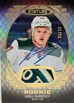 Base Portrait Variant Auto Patch Rookie Kirill Kaprizov Base Portrait Variant Auto Patch Rookie Kirill Kaprizov