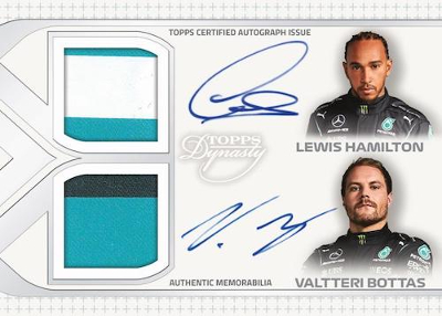Dynasty Constructor Team Dual Relic Auto Lewis Hamilton Valtteri Bottas MOCK UP