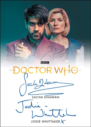 Incentive Dual Autograph Sacha Dhawan, Jodie Whittaker MOCK UP