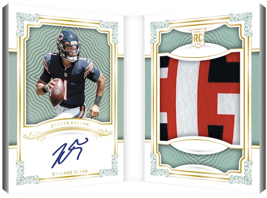 Rookie First Edition Signatures Booklets Justin Fields MOCK UP