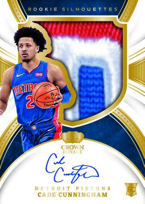 Rookie Silhouettes Patch Auto Cade Cunningham MOCK UP
