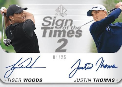 Sign of the Time 2 Tiger Woods, Justin Thomas MOCK UP