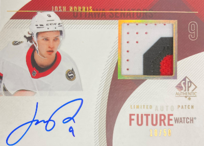 2010-11 Retro Future Watch Auto Patch Josh Norris 2010-11 Retro Future Watch Auto Patch Josh Norris
