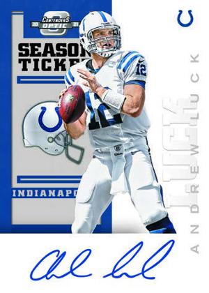 2012 Contenders Tribute Auto Andrew Luck MOCK UP