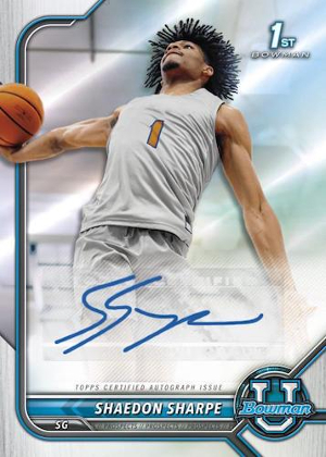 Chrome Prospect Auto Shaedon Sharpe MOCK UP