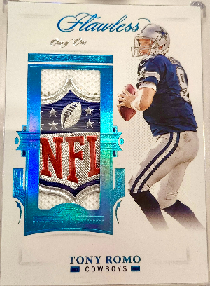Patches Platinum NFL Shield Tony Romo