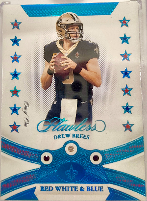 Red, White, and Blue Gems Drew Brees