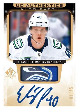 UD Authentics Auto Patch Elias Pettersson MOCK UP UD Authentics Auto Patch Elias Pettersson MOCK UP