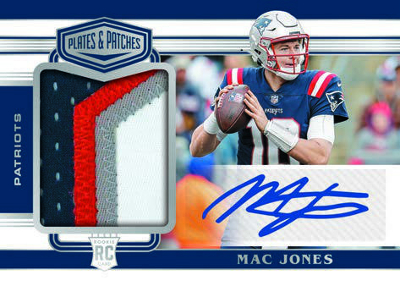 Plates and Patches Rookie Jerseys Mac Jones MOCK UP