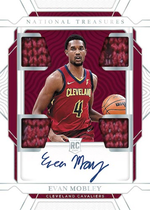 Rookie Material Quad Auto Evan Mobley MOCK UP