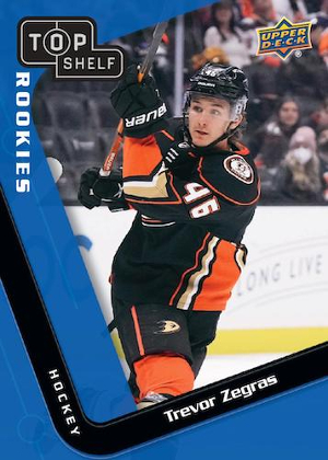 2022 Upper Deck NSCC Top Shelf NHL Rookies Trevor Zegras MOCK UP