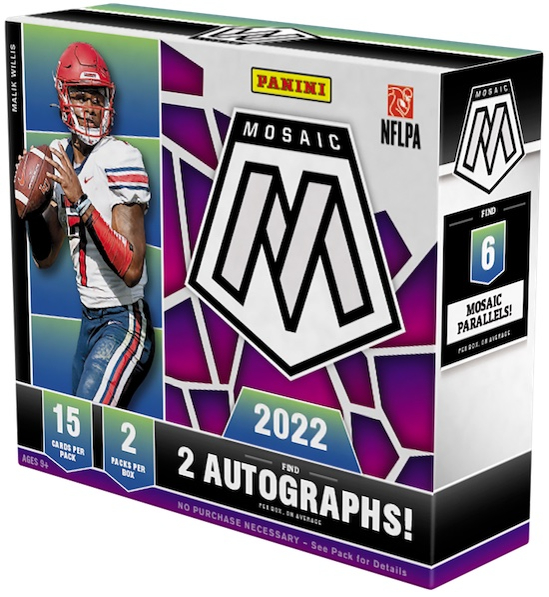 2022 Panini Mosaic Draft Picks Football Card Checklist