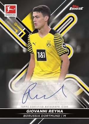 Base Auto Black Refractor Giovanni Reyna MOCK UP Base Auto Black Refractor Giovanni Reyna MOCK UP