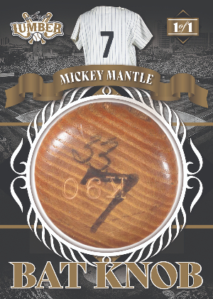 Bat Knobs Gold Mickey Mantle MOCK UP Bat Knobs Gold Mickey Mantle MOCK UP