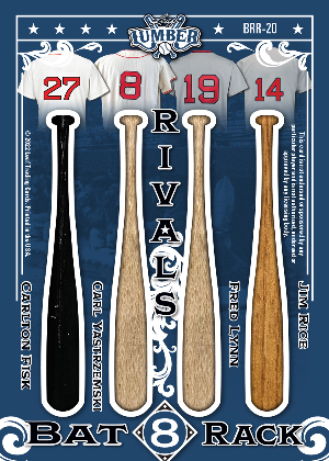 Bat Rack Rivals Back Carlton Fisk, Carl Yastrzemski, Fred Lynn, Jim Rice MOCK UP Bat Rack Rivals Back Carlton Fisk, Carl Yastrzemski, Fred Lynn, Jim Rice MOCK UP