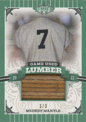 Game-Used Lumber Emerald Mickey Mantle Game-Used Lumber Emerald Mickey Mantle