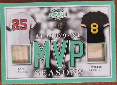 MVP Seasons Emerald Don Baylor, Willie Stargell