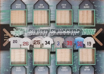 SIlver Sluggers Emerlad Frank White, Don Baylor, Steve Sax, Tim Raines, Wade Boggs, Kirby Puckett, Dave Parker, Tony Gwynn SIlver Sluggers Emerlad Frank White, Don Baylor, Steve Sax, Tim Raines, Wade Boggs, Kirby Puckett, Dave Parker, Tony Gwynn