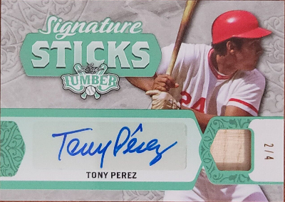 Signature Sticks Emerald Tony Perez Signature Sticks Emerald Tony Perez