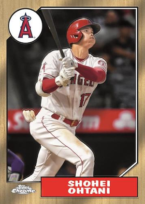 1987 Topps Baseball Insert Shohei Ohtani MOCK UP 1987 Topps Baseball Insert Shohei Ohtani MOCK UP