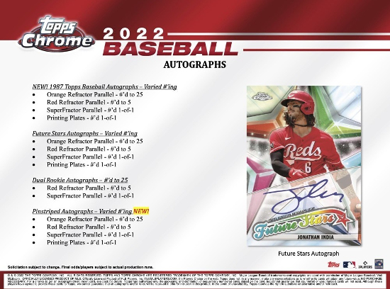 2022 Topps Chrome Baseball 2022 Topps Chrome Baseball