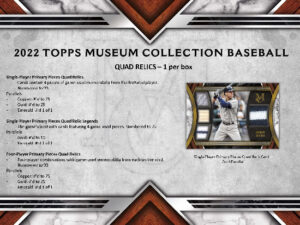 2022 Topps Museum Collection Baseball