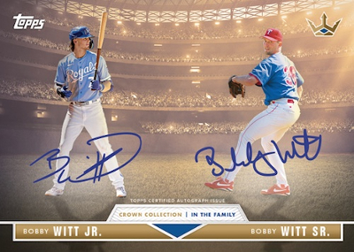 Dual Auto Bobby Witt Jr, Bobby Witt Sr MOCK UP Dual Auto Bobby Witt Jr, Bobby Witt Sr MOCK UP