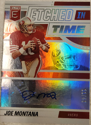 Etched in Time Signatures Joe Montana
