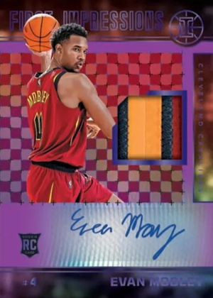 First Impressions Jersey Auto Purple Evan Mobley MOCK UP