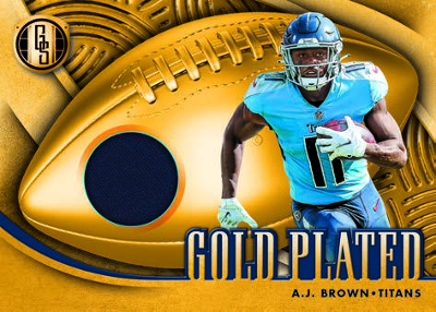 Gold Plated Jersey Relic AJ Brown MOCK UP
