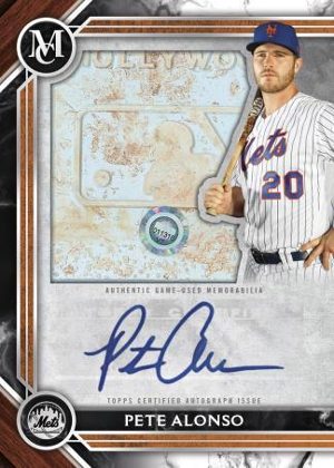 MLB Authenticated Base Auto Relic Pete Alonso MOCK UP