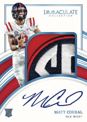 Rookie Patch Auto Conference Logo Matt Corral MOCK UP