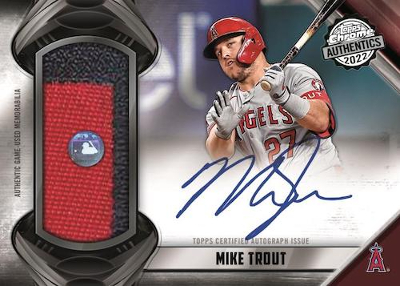 Topps Chrome Authentics Autograph Mike Trout MOCK UP Topps Chrome Authentics Autograph Mike Trout MOCK UP