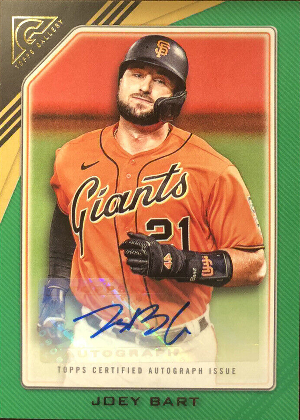 Young Stars Auto Joey Bart Young Stars Auto Joey Bart