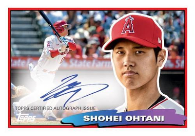 1988 Topps Big Minis Auto Shohei Ohtani MOCK UP 1988 Topps Big Minis Auto Shohei Ohtani MOCK UP