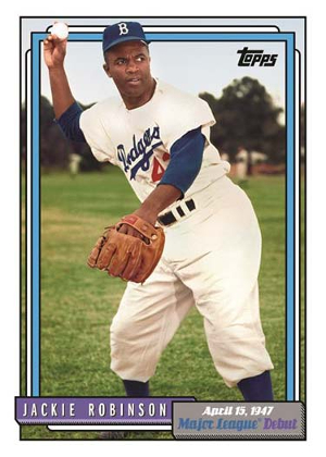 1992 Topps Major League Debut Jackie Robinson MOCK UP 1992 Topps Major League Debut Jackie Robinson MOCK UP
