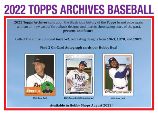 2022 Topps Archives Baseball