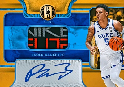Gold Standard Rookie Jersey Auto Super Prime Paolo Banchero MOCK UP