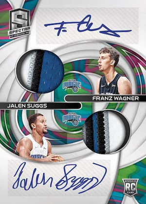 Rookie Dual Patch Auto Marble Franz Wagner, Jalen Suggs MOCK UP