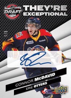 They're Exceptional White Auto Connor McDavid MOCK UP
