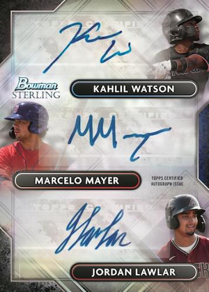 Triple Refractor Auto Kahlil Watson, Marcelo Mayer, Jordan Lawler MOCK UP Triple Refractor Auto Kahlil Watson, Marcelo Mayer, Jordan Lawler MOCK UP