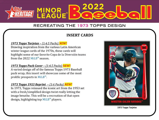 2022 Topps Heritage Minor League Baseball