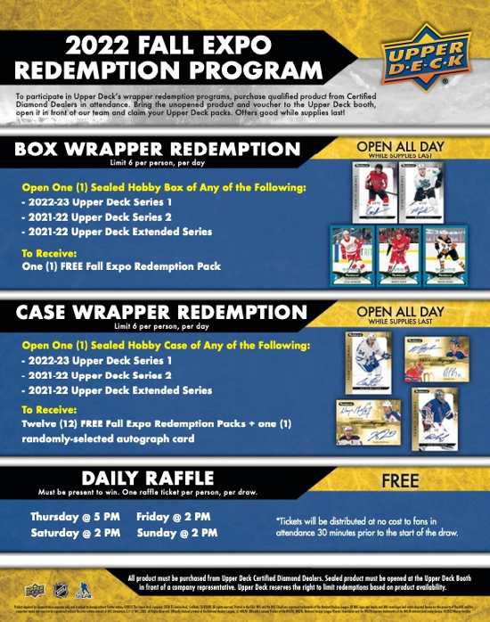 2022 Upper Deck Fall Expo