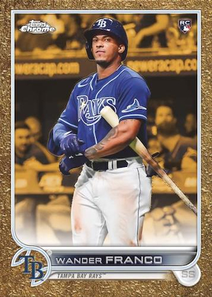 Base Gold Etch Refractor Wander Franco MOCK UP